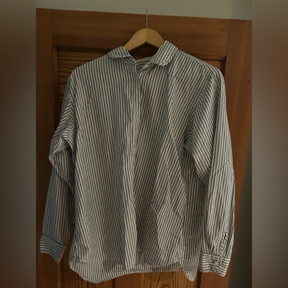Uniqlo x Ines De La Fressange Striped Button Down Shirt Size XL - Picture 7 of 15